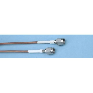 Atem SMA Series RG316 Coaxial Cable 500 mm, 50 Ω, 750V, Black, Terminated 