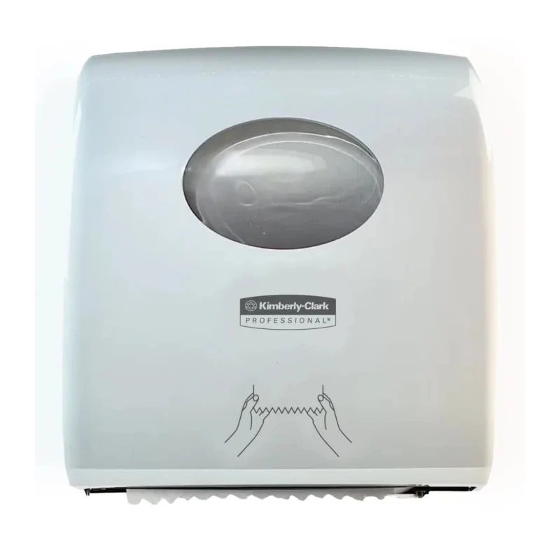 Aquarius Plastic White Wall Rolled Hand Towel Paper Towel Dispenser 324mm x 297mm x 192mm 7955