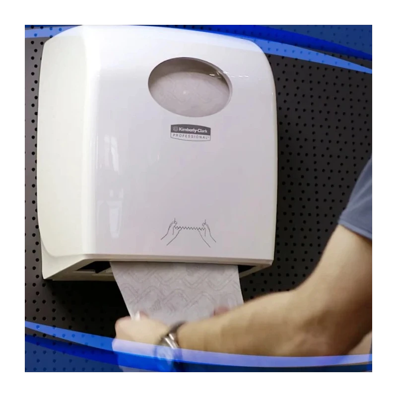 Aquarius Plastic White Wall Rolled Hand Towel Paper Towel Dispenser 324mm x 297mm x 192mm 7955