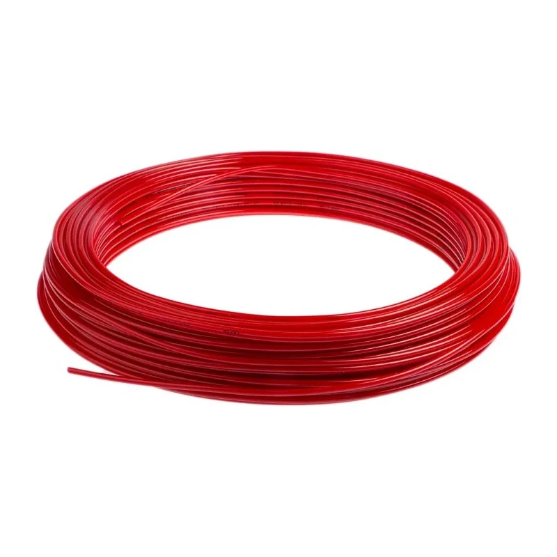 Festo Plastic Tube Red Polyurethane 3 mm Outside Diameter 2.1 mm Inside Diameter 50 m Length 10 bar Maximum PUN-H-3X0,5-RT