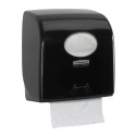 Aquarius Plastic Black Wall Rolled Hand Towel Paper Towel Dispenser 297 mm x 192 mm x 297 mm 7956