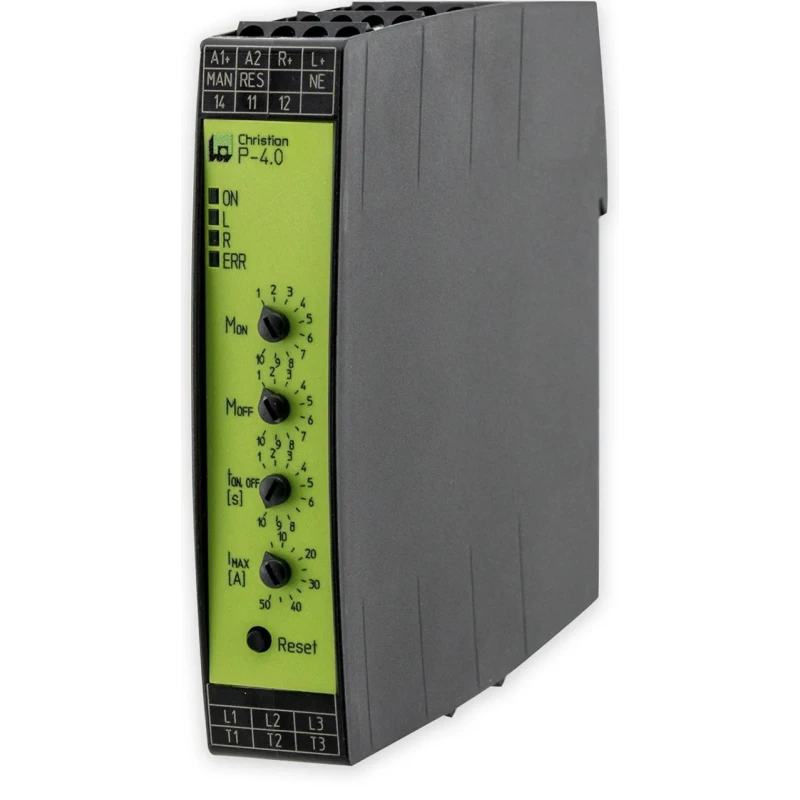 Tele Christian 3 Phase Soft Start 400V 4 kW DIN Rail Mount IP40, IP20 IP40