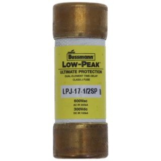 Eaton 17.5A Time Delay T Cartridge Fuse 600V AC 21 x 57 mm LPJ-17-1-2SP