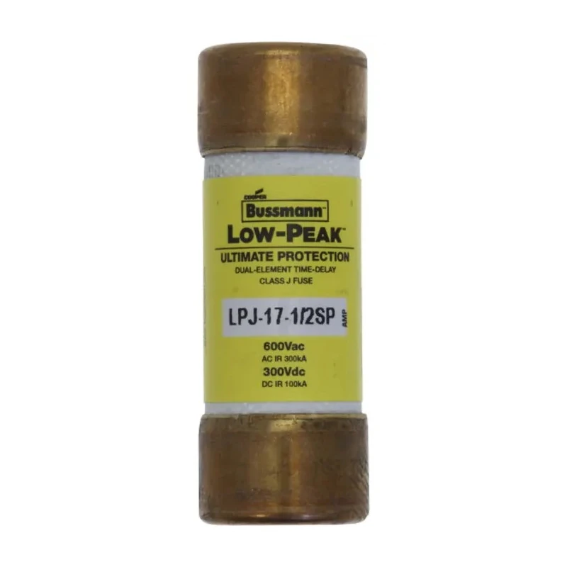 Eaton 17.5A Time Delay T Cartridge Fuse 600V AC 21 x 57 mm LPJ-17-1-2SP