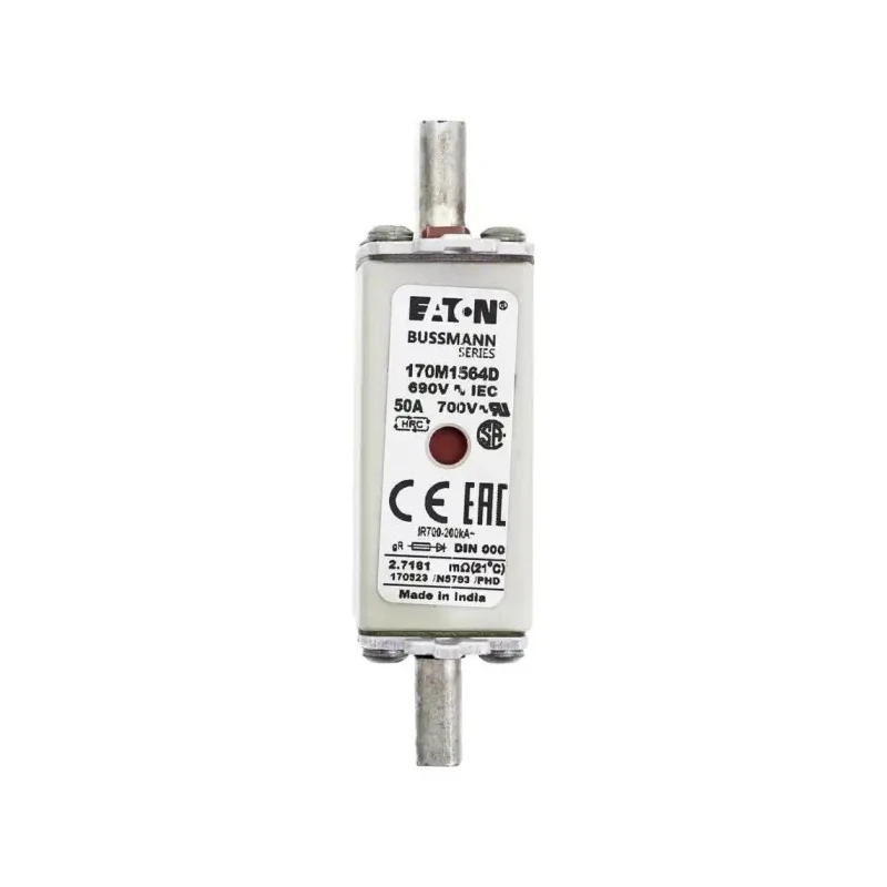 Eaton 50A HSDI Tag Blade Fuse 79 mm x 51 mm x 21 mm 690V AC gR High Rupture Capacity 170M1564D