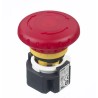 Idec Twist Release Illuminated Emergency Stop Push Button Panel Mount 16mm Cutout 2 NC Contacts IP65 XA1E-LV402Q4R