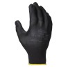 Ansell Edge Black Polyester Work Gloves Size 8 with Polyurethane Coating 48126080