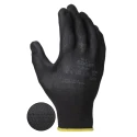 Ansell Edge Black Polyester Work Gloves Size 8 with Polyurethane Coating 48126080