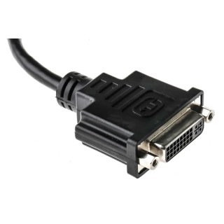 StarTech.com RS PRO Male DisplayPort to Female DVI-D Polyvinyl Chloride Cable 150 mm 182-8789
