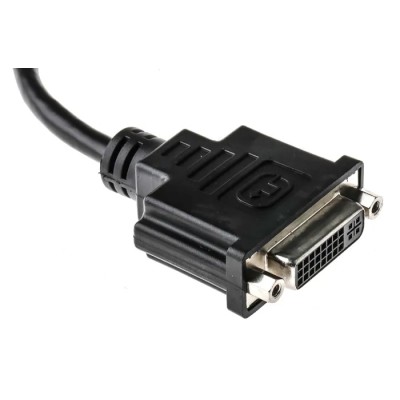 StarTech.com RS PRO Male DisplayPort to Female DVI-D Polyvinyl Chloride Cable 150 mm 182-8789