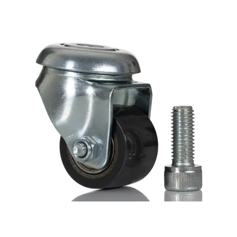 RS PRO Swivel Castor with 200 kg Load Capacity, 35 mm Polyurethane Wheel, Pressed Steel Frame, Model 183-0091