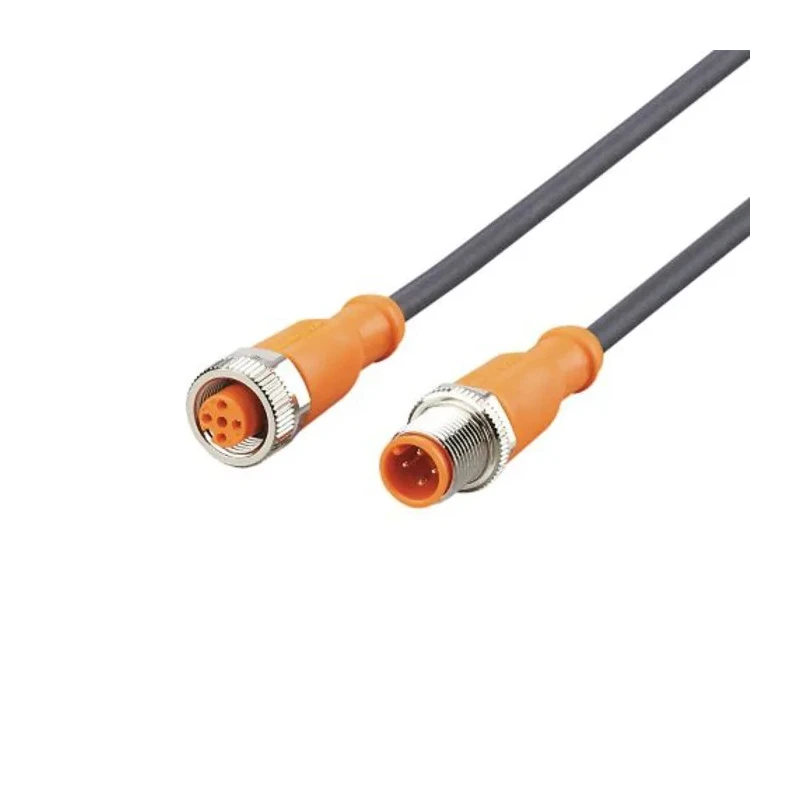 ifm electronic Male 4-way M12 to Female 4-way M12 Sensor Actuator Cable, 10 m, Polyurethane Jacket, IP65 IP67 IP68 EVC108