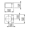 APEM Modular Switch Flip Guard for Use with Series AO1 A01FG2