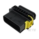 TE Connectivity HDSCS Automotive Connector Female Black Plug-in 16 Way Crimp Termination 1-1564528-1