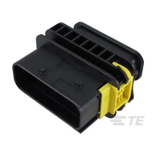 TE Connectivity HDSCS Automotive Connector Female Black Plug-in 16 Way Crimp Termination 1-1564528-1