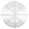 ebm-papst Powder Coated Steel Finger Guard for 250 mm Fans, 295 mm Hole Spacing, Silver, 6.4 mm Depth 09418-2-4039