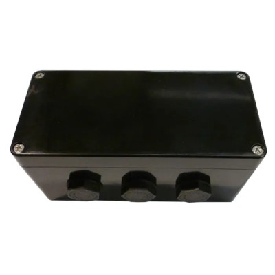 CE-TEK CEP-PA Series Black Glass Reinforced Polyester Junction Box IP66 ATEX 75mm x 75mm x 160mm CEP167575PAU