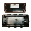 CE-TEK CEP-PA Series Black Glass Reinforced Polyester Junction Box IP66 ATEX 75mm x 75mm x 160mm CEP167575PAU
