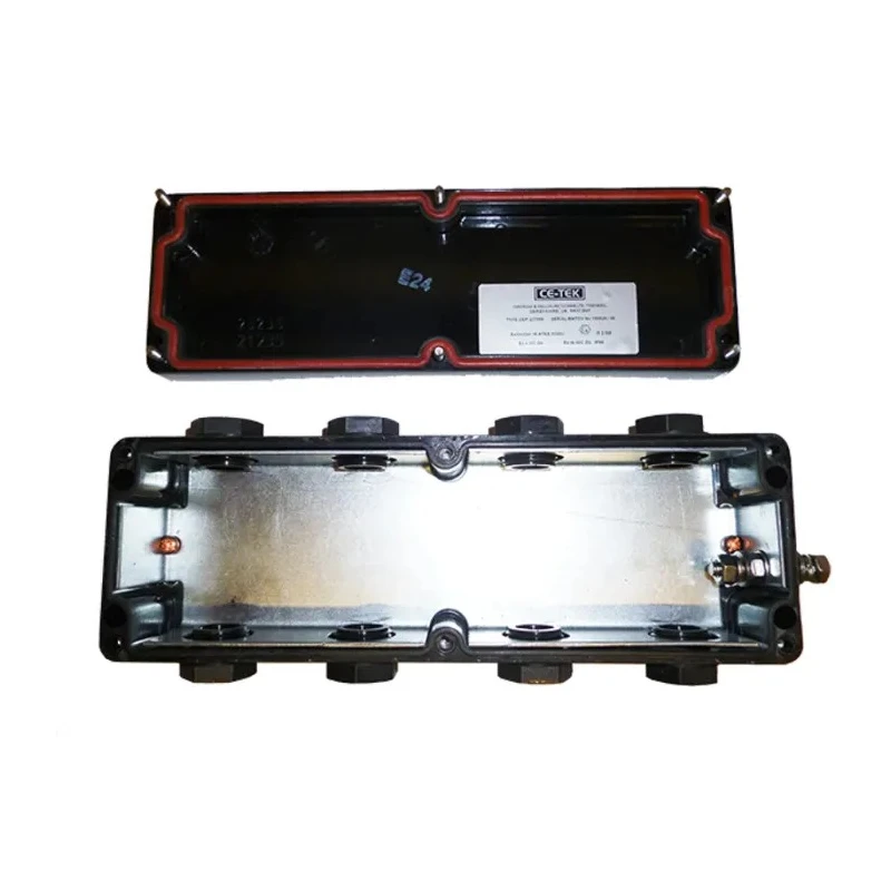 CE-TEK CEP Series Black Polyester Junction Box IP66 ATEX Certified 75 mmx55 mmx230 mm CEP237555PAU