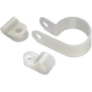 Wurth Elektronik Natural Polyamide 66 Cable Clip, Maximum Bundle Diameter 8.3 mm, Screw Fixing, Length 8.3 mm 500914500