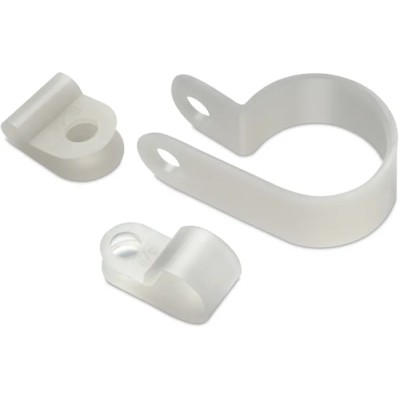 Wurth Elektronik Natural Polyamide 66 Cable Clip, Maximum Bundle Diameter 8.3 mm, Screw Fixing, Length 8.3 mm 500914500