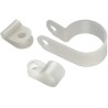 Wurth Elektronik Natural Polyamide 66 Cable Clip, Maximum Bundle Diameter 8.3 mm, Screw Fixing, Length 8.3 mm 500914500