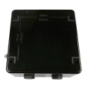 CE-TEK CEP-PA Series Black Glass Reinforced Polyester Junction Box IP66 15 Terminals ATEX 160x90x160 mm CEP161690PAI