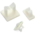 Wurth Elektronik Natural Polyamide 66 Self-Adhesive Cable Clip 21mm x 19mm x 17.2mm 521210000