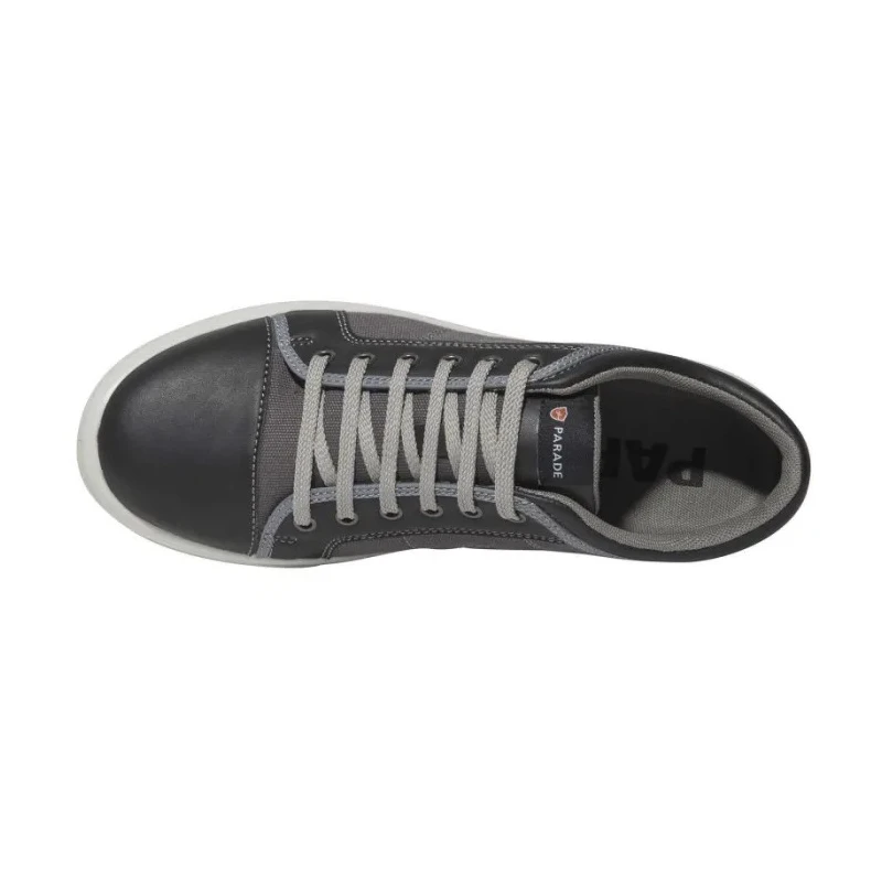 Parade Vance Unisex Black Fabric Safety Trainer with Stainless Steel Toe, Lace Up, Size UK 10 EU 44 07VANCE883544