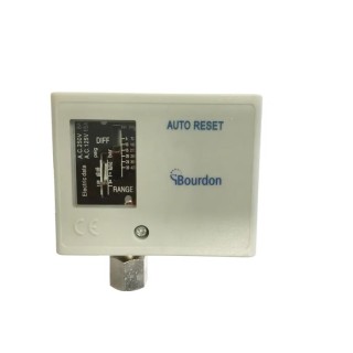 Bourdon Compact Economical Panel Mount Differential Pressure Switch 0 bar to 3 bar 220, 24V AC UT03