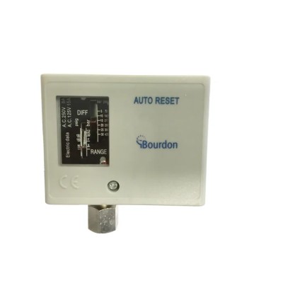 Bourdon Compact Economical Panel Mount Differential Pressure Switch 0 bar to 3 bar 220, 24V AC UT03