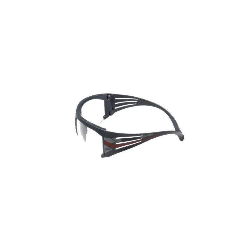 3M SecureFit 600 Half Frame Safety Glasses, Anti-Mist, Scratch Resistant, Grey Polycarbonate Frame, Clear SF601SGAF/FI