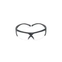 3M SecureFit 600 Half Frame Safety Glasses, Anti-Mist, Scratch Resistant, Grey Polycarbonate Frame, Clear SF601SGAF/FI