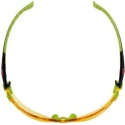 3M Solus™ 1000 Safety Spectacles with Amber Polycarbonate Lens, Anti-Fog, Anti-Scratch, Blue Green Black Frame S1203S