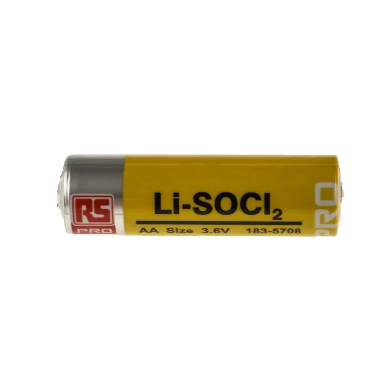 RS PRO Lithium Thionyl Chloride AA Battery 3.6 V 2.4 Ah High Energy Density 183-5708
