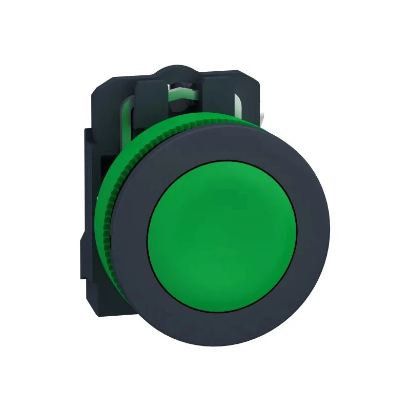 Schneider Electric Harmony XB5 Series Push Button Switch NO Panel 30.5 mm Cutout SPST Green LED IP69 600 V XB5FA31