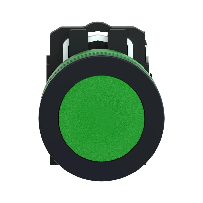 Schneider Electric Harmony XB5 Series Push Button Switch NO Panel 30.5 mm Cutout SPST Green LED IP69 600 V XB5FA31
