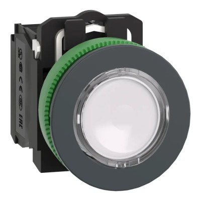 Schneider Electric Harmony Series Illuminated Push Button Switch, Spring Return, Panel Mount, 30 mm Cutout, SPDT XB5FW31M5