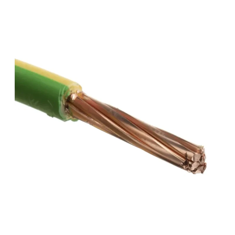 RS PRO 6491B Series Yellow Green Hook Up Wire 7 x 1.35 mm Core Strands 100 m Thermoplastic Polyolefin 185-3946