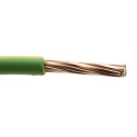RS PRO 6491B Series Yellow Green Hook Up Wire 7 x 1.35 mm Core Strands 100 m Thermoplastic Polyolefin 185-3946