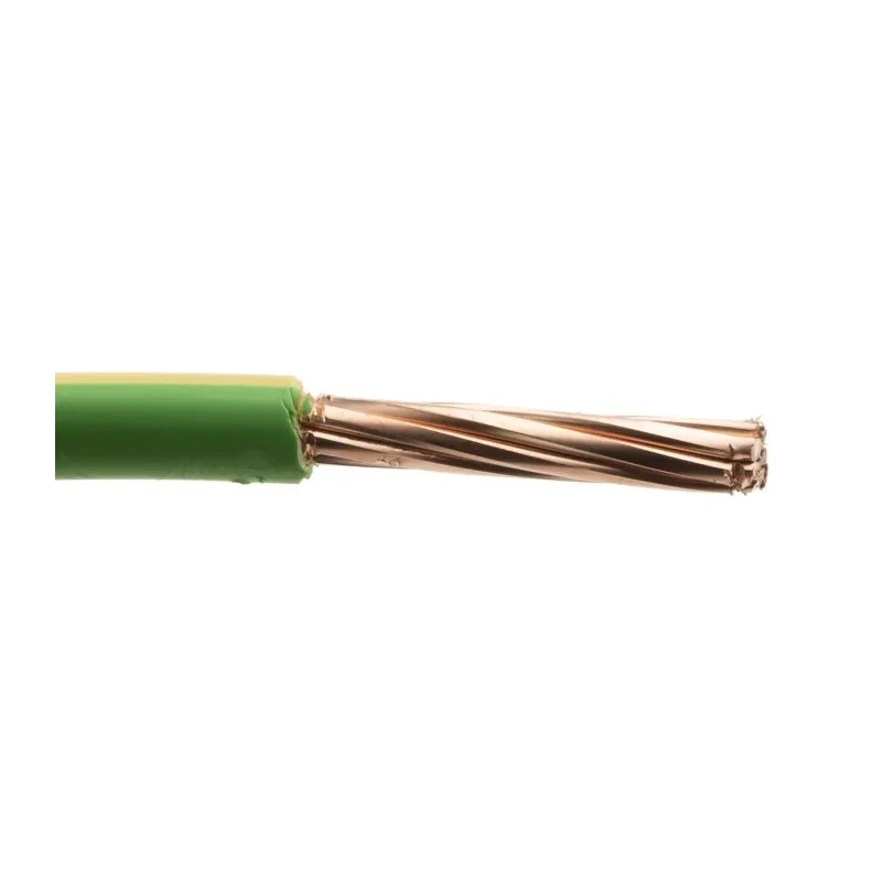 RS PRO 6491B Series Yellow Green Hook Up Wire 7 x 1.35 mm Core Strands 100 m Thermoplastic Polyolefin 185-3946