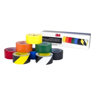 3M 5S Starter pack Vinyl Lane Marking Tape 50 mm Width 33 m Length 0.14 mm Thickness 3M Scotch 5S 5S Starter pack