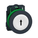 Schneider Electric Harmony Series Push Button Switch Spring Return Panel 30 mm Cutout SPST White LED IP69 600 V XB5FA3341