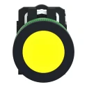 Schneider Electric Harmony Series Push Button Switch, Spring Return, Panel Mount, 30 mm Cutout, SPST, Yellow LED XB5FA51