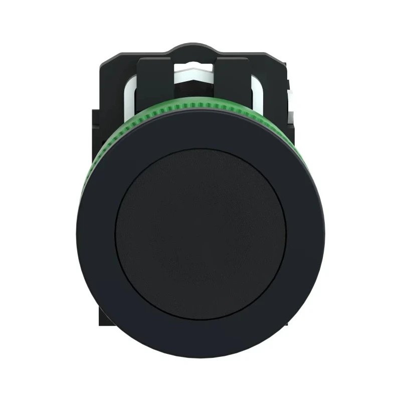 Schneider Electric Harmony Series Push Button Switch, Spring Return, Panel Mount, 30 mm Cutout, SPST, Black LED XB5FA21