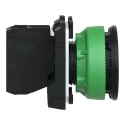 Schneider Electric Harmony Series Push Button Switch, Spring Return, Panel Mount, 30 mm Cutout, SPST, Black LED XB5FA21