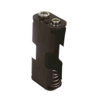 RS PRO Battery Holder for AA Batteries, 2 Cells, Snap-in Mount, Polypropylene Body with Spring Termination 185-4615
