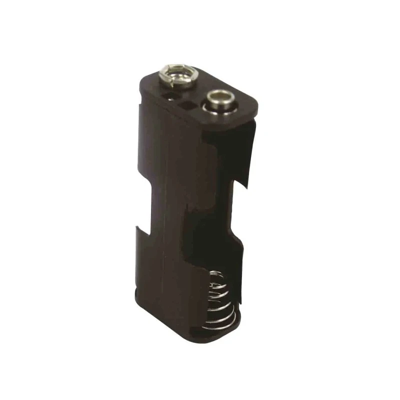 RS PRO Battery Holder for AA Batteries, 2 Cells, Snap-in Mount, Polypropylene Body with Spring Termination 185-4615