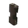 RS PRO Battery Holder for AA Batteries, 2 Cells, Snap-in Mount, Polypropylene Body with Spring Termination 185-4615