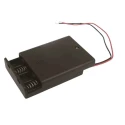 RS PRO Battery Holder for 4 Cells AAA Size Polypropylene Body Coil Spring Termination Lead Wire 185-4734